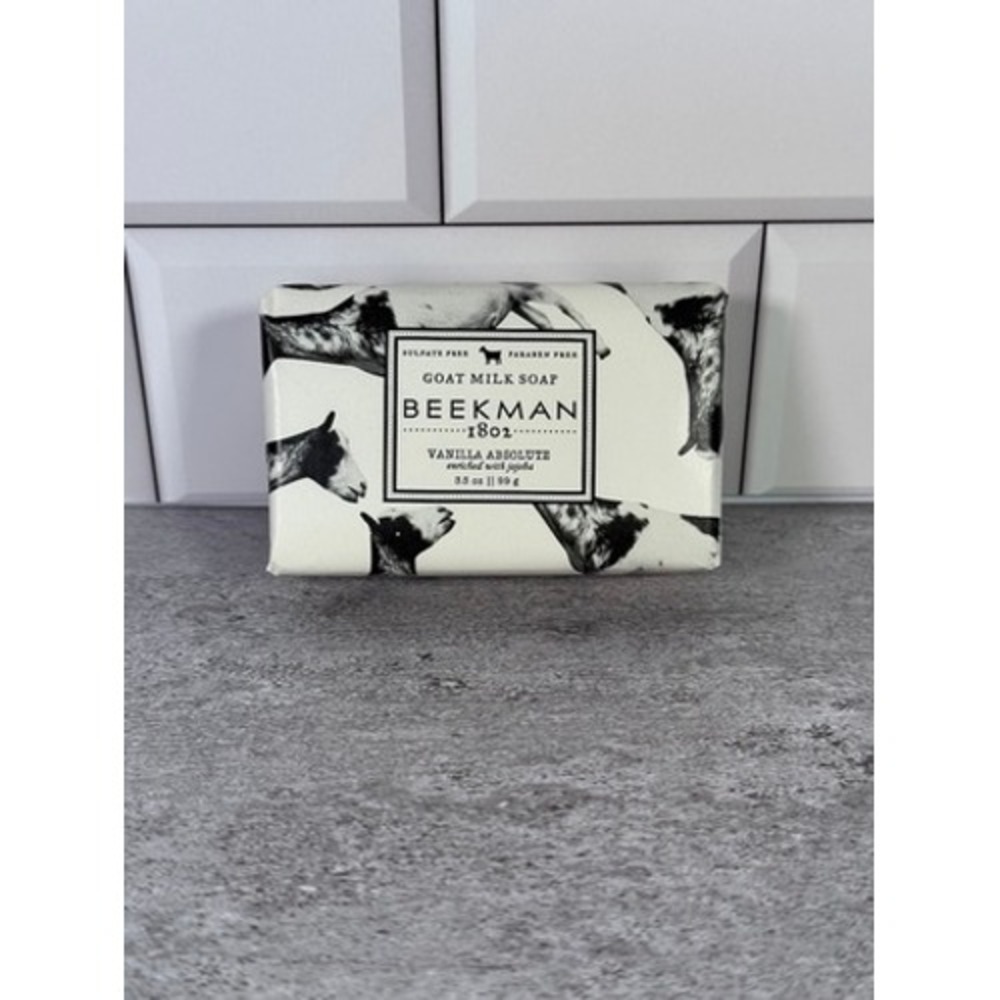 Beekman 1802 Vanilla Absolute Goat Milk Soap Bar 3.5 oz Jojoba Shea Butter New